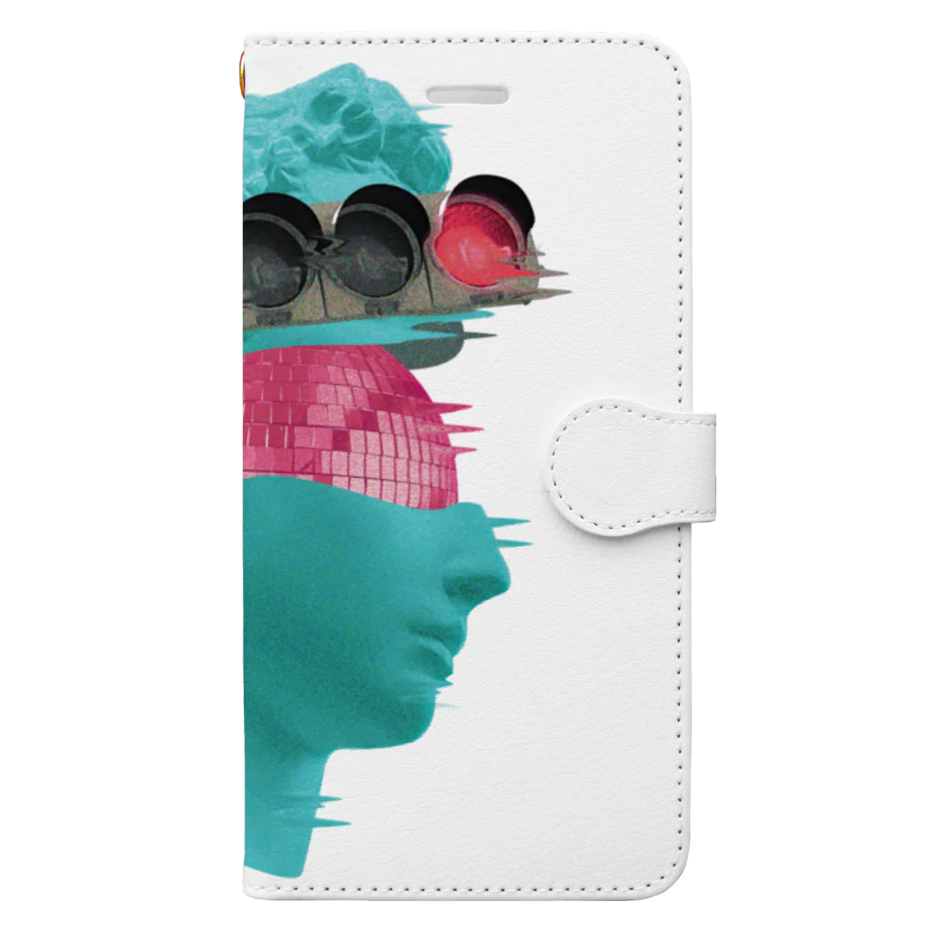 カズシフジイのK collage01 Book-Style Smartphone Case