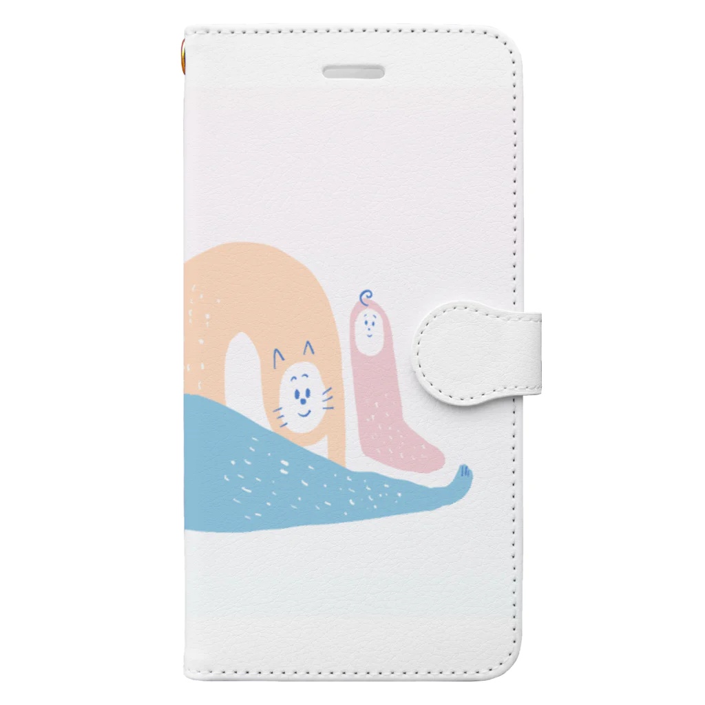 donの3ひき。 Book-Style Smartphone Case