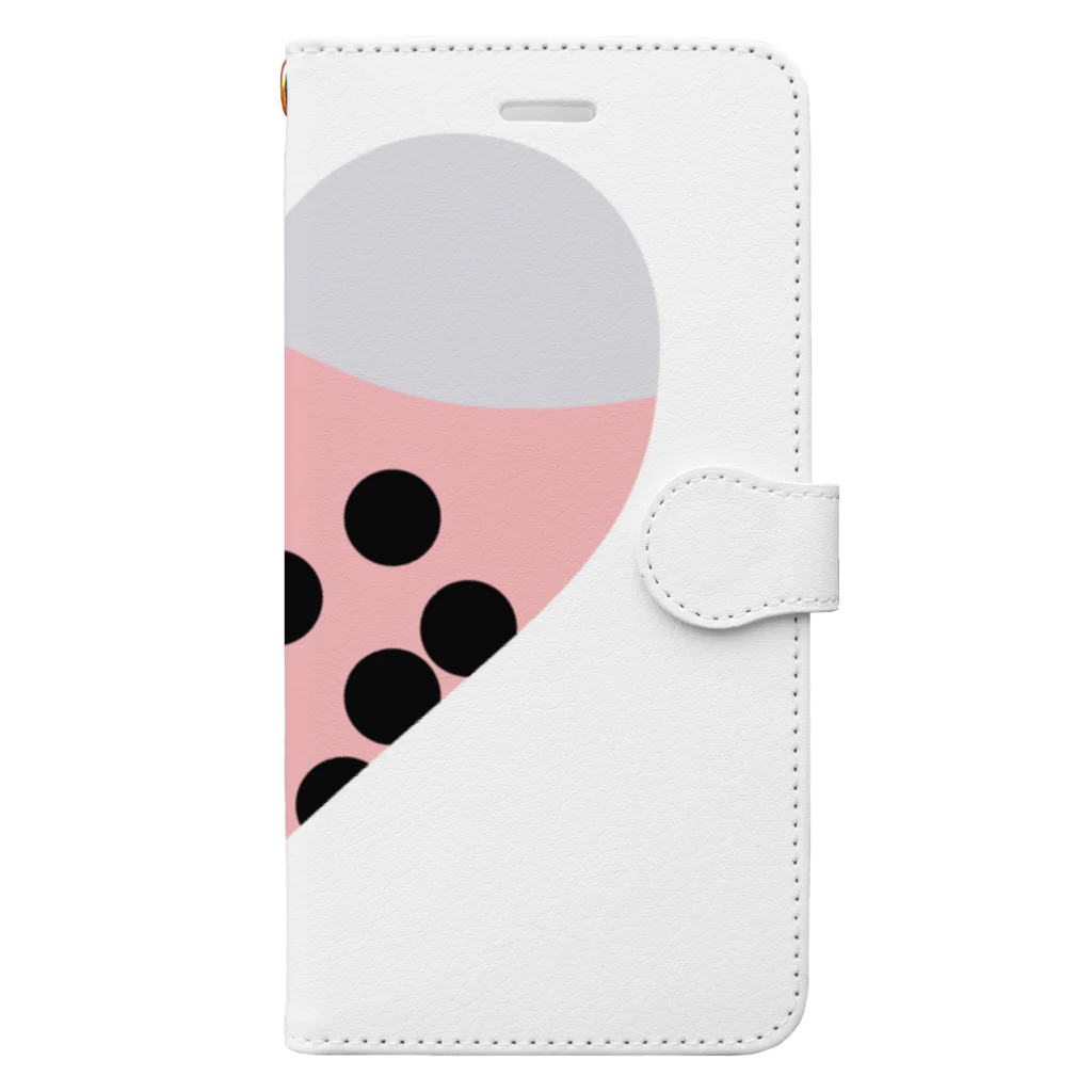 bubbledreamのタピオカィーハート Book-Style Smartphone Case