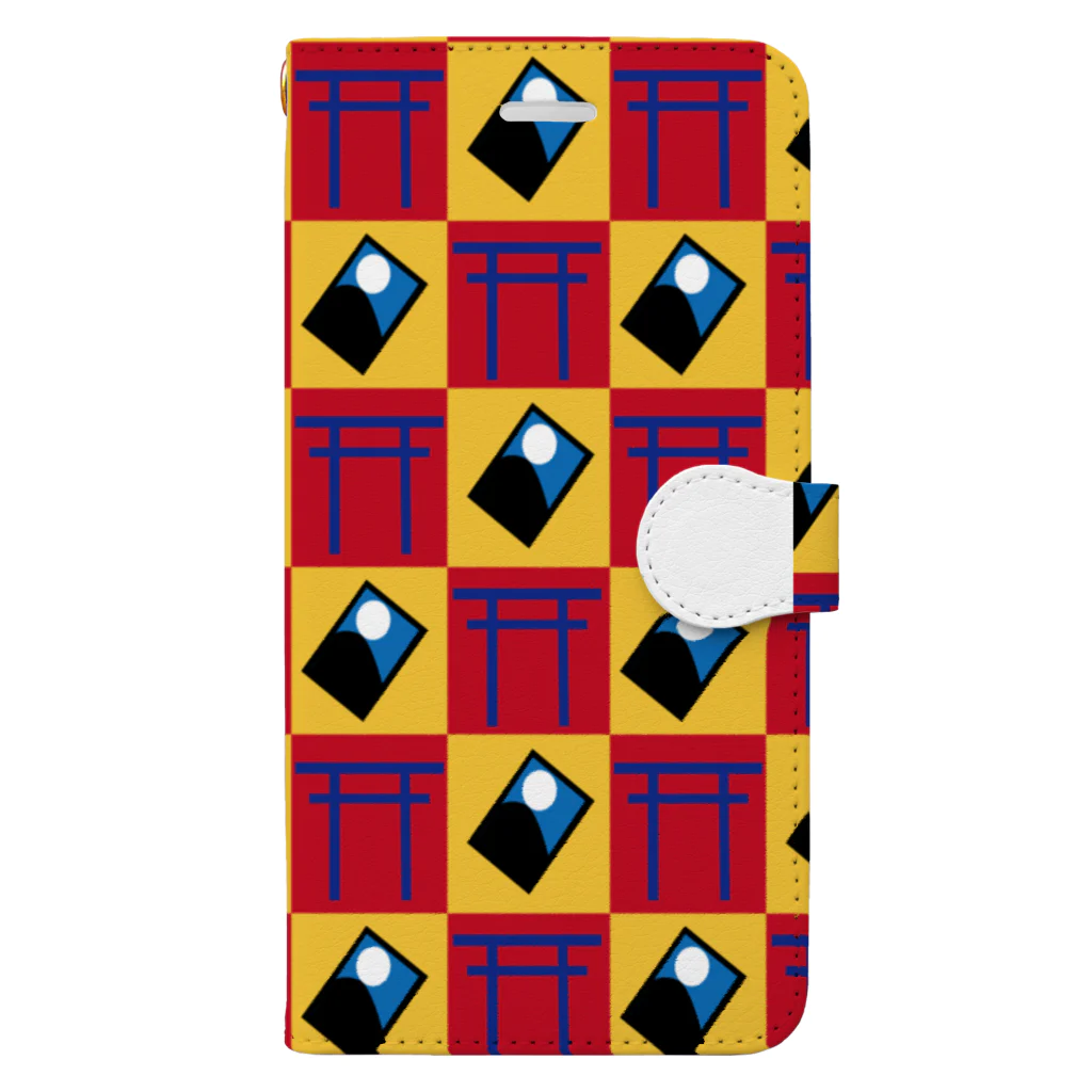 朧月迷世の⛩️と🎴（蒼） Book-Style Smartphone Case