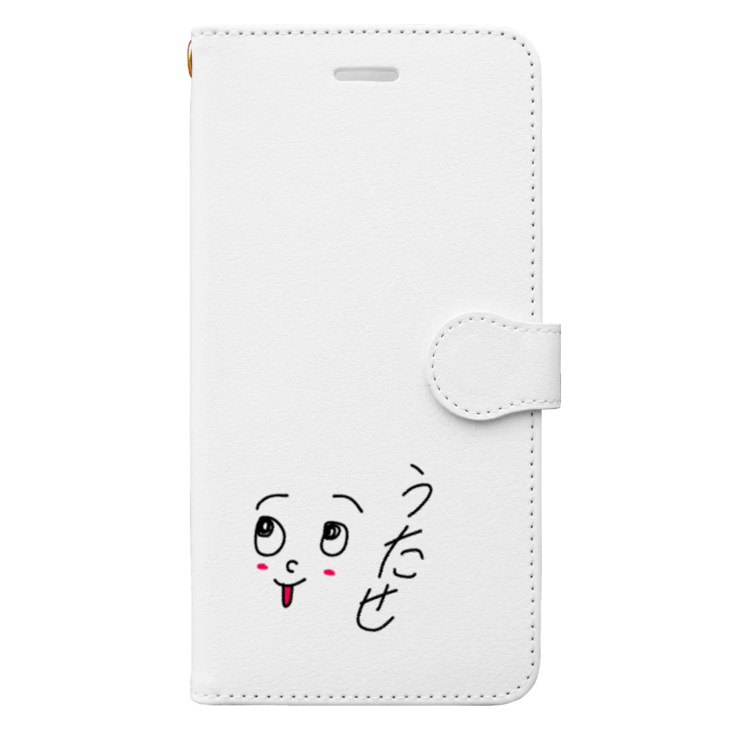 うたせのお絵描き横丁の顔面うたせくん Book-Style Smartphone Case