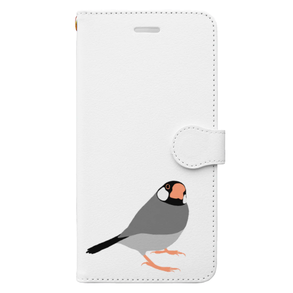 PiZakkuのエッヘン文鳥 Book-Style Smartphone Case