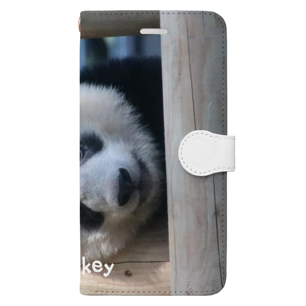 gackeyのひょっこり PANDA 手帳型スマホケース