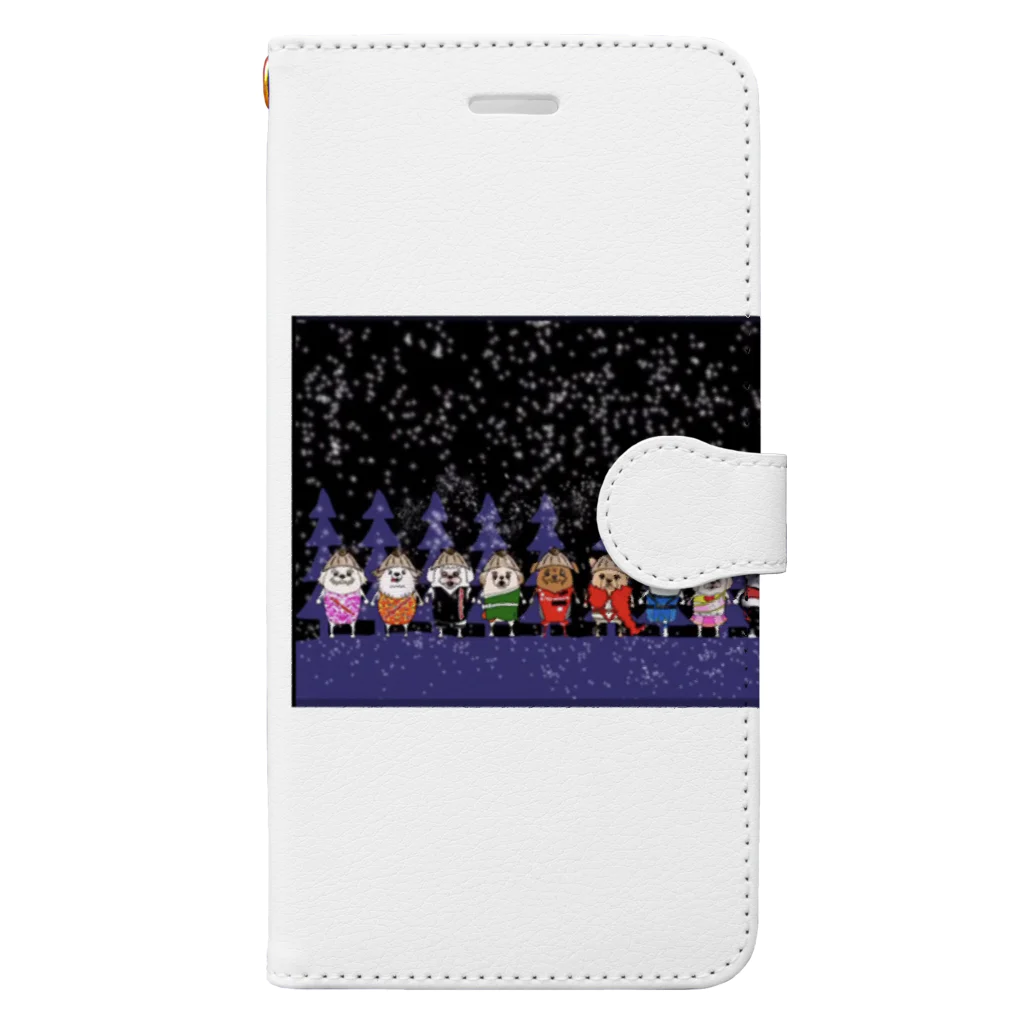 長与 千種 Chigusa Nagayoのマーベルドッグス笠地蔵 Book-Style Smartphone Case