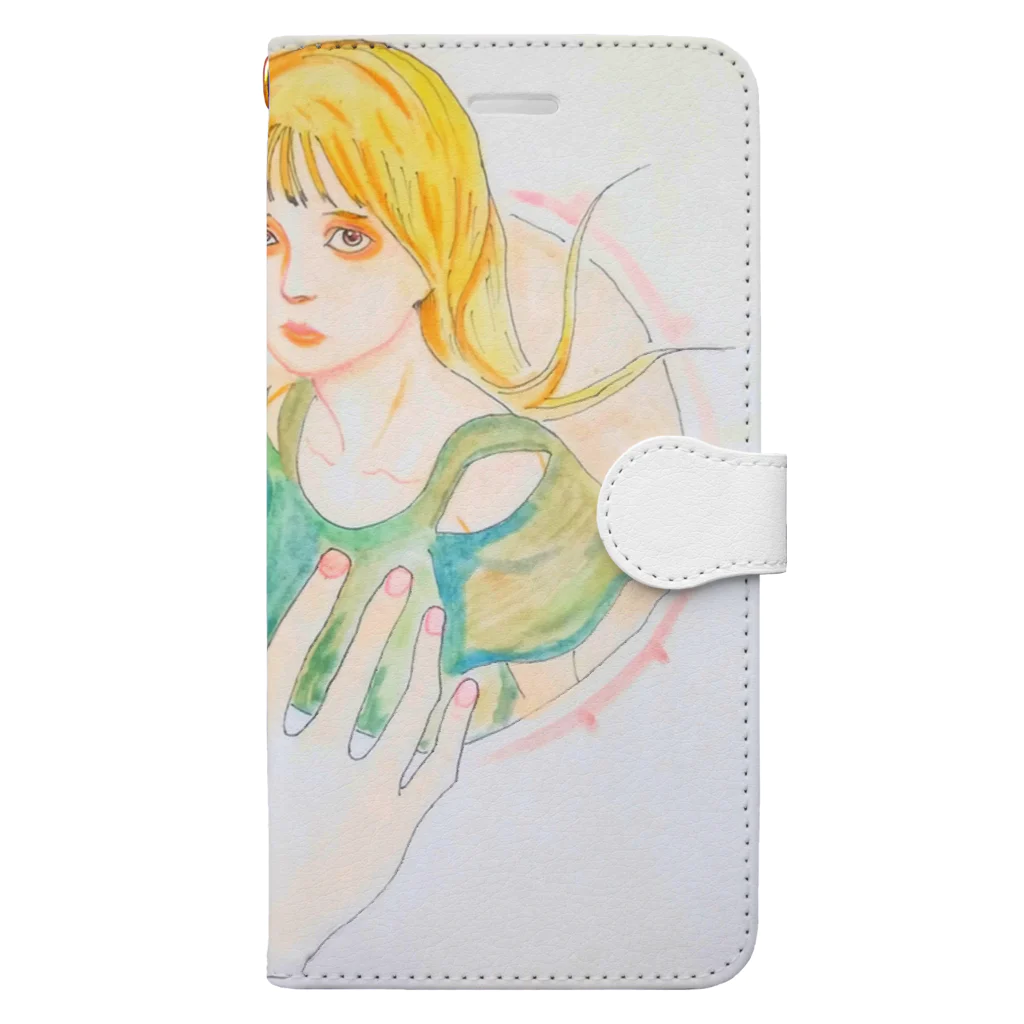 私ノ私　の美人画シリーズ Book-Style Smartphone Case