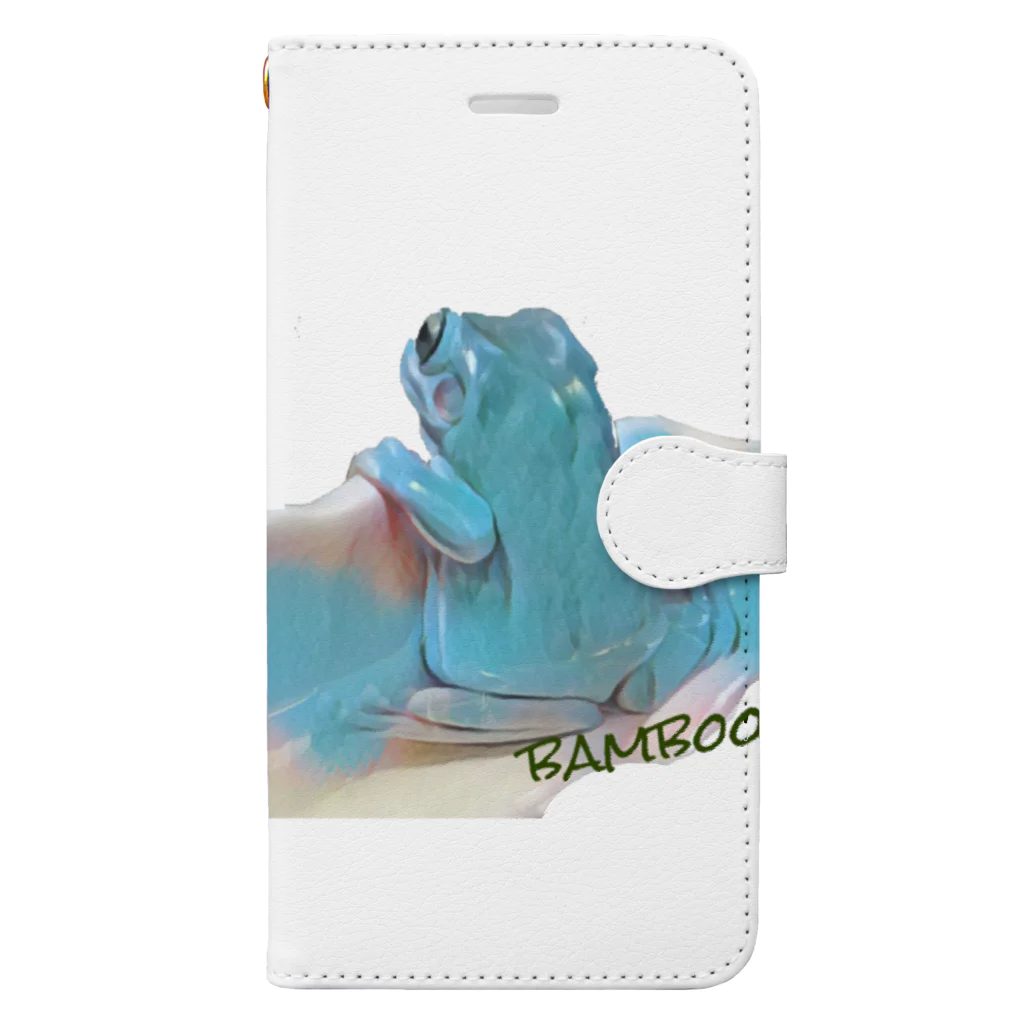 ケロンパス商店🐸🐢の黄昏バンブー Book-Style Smartphone Case