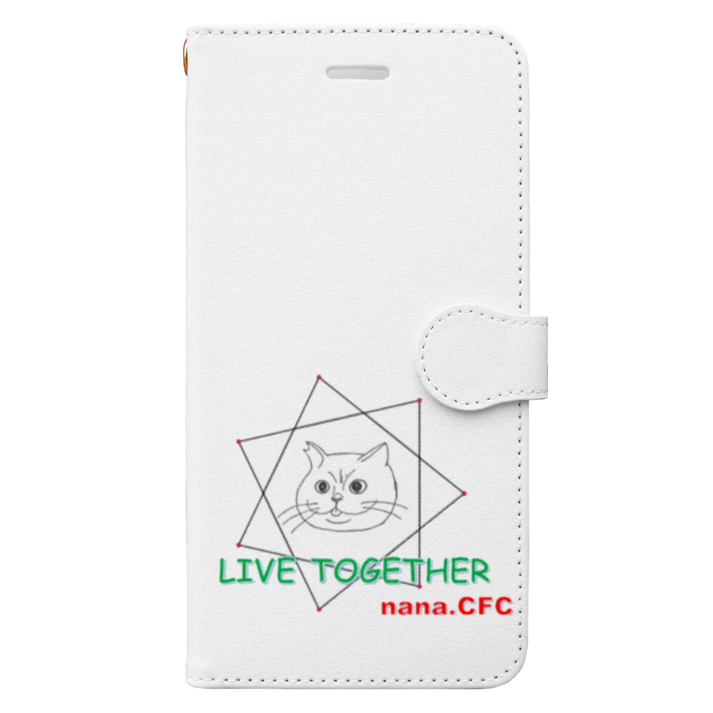 なな。猫達のための病院のななお Book-Style Smartphone Case