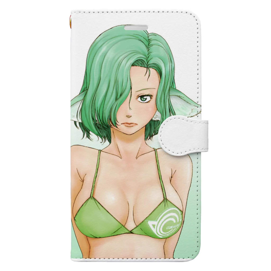 カッコ3のGreen daughter -緑の女- Book-Style Smartphone Case
