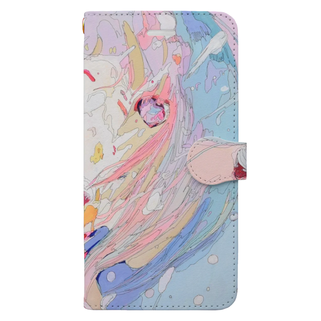 すいぞくかんの過剰 Book-Style Smartphone Case