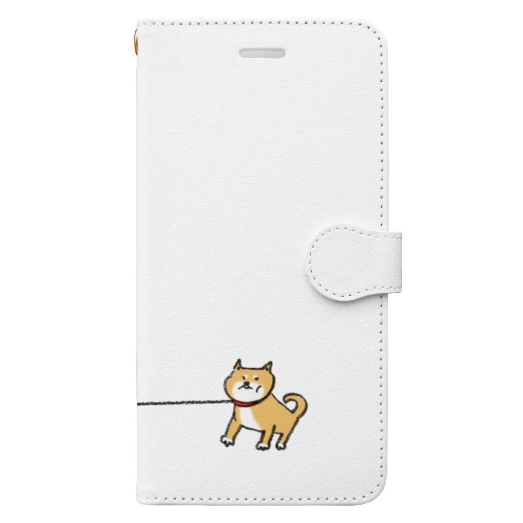 かいわれちゃんの帰りたくない柴犬 Book-Style Smartphone Case