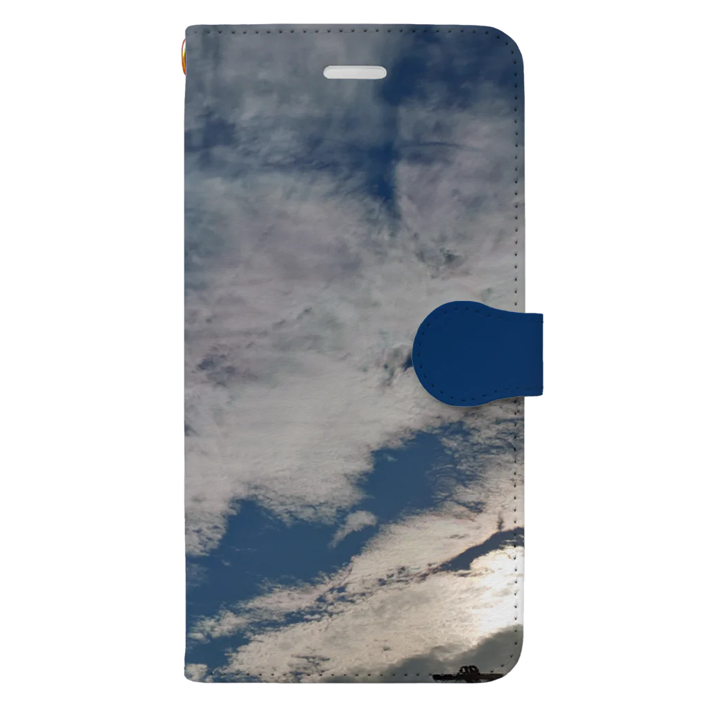 なっちゃんのモクモク雲と空 Book-Style Smartphone Case