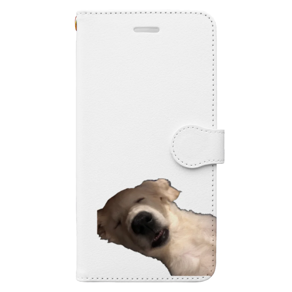 すいーとbabyのすやぴこな大きい犬 Book-Style Smartphone Case