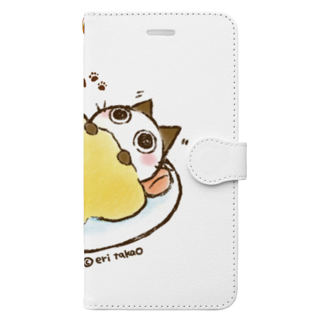 タカオエリのオムライスちょこさん。 Book-Style Smartphone Case