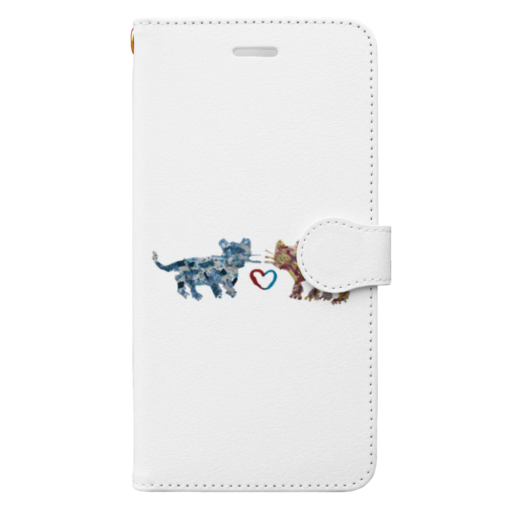 hinahinaのRed Tiger♡Blue Tiger Book-Style Smartphone Case