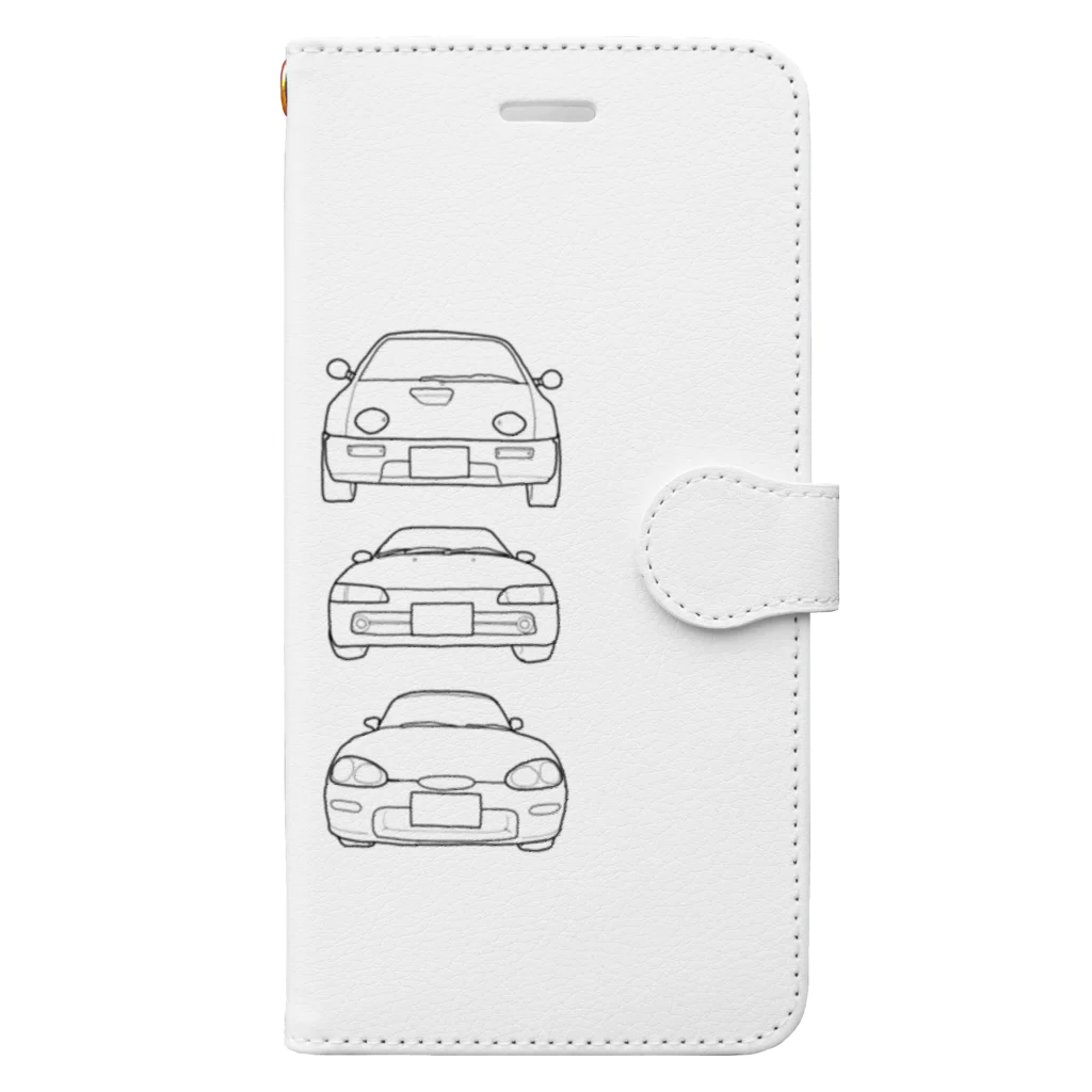 eMu*りおのA.B.C  K-car Book-Style Smartphone Case