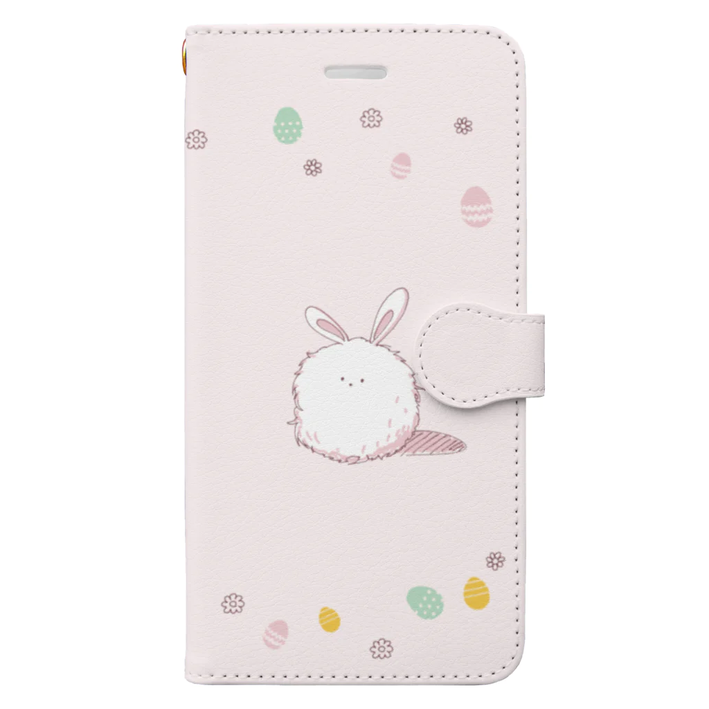 momomo_omiのイースターなうさちゃん Book-Style Smartphone Case