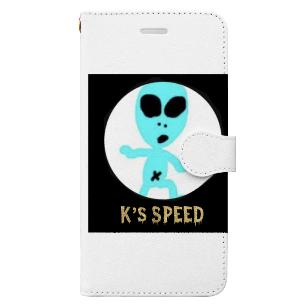 K's SPEEDのK's星人BLUE 手帳型スマホケース