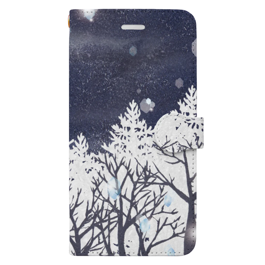 haruの雪の輝き Book-Style Smartphone Case