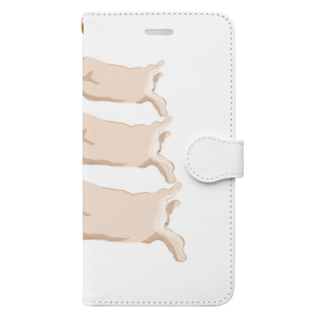 やすえの寝てる犬3匹8 Book-Style Smartphone Case