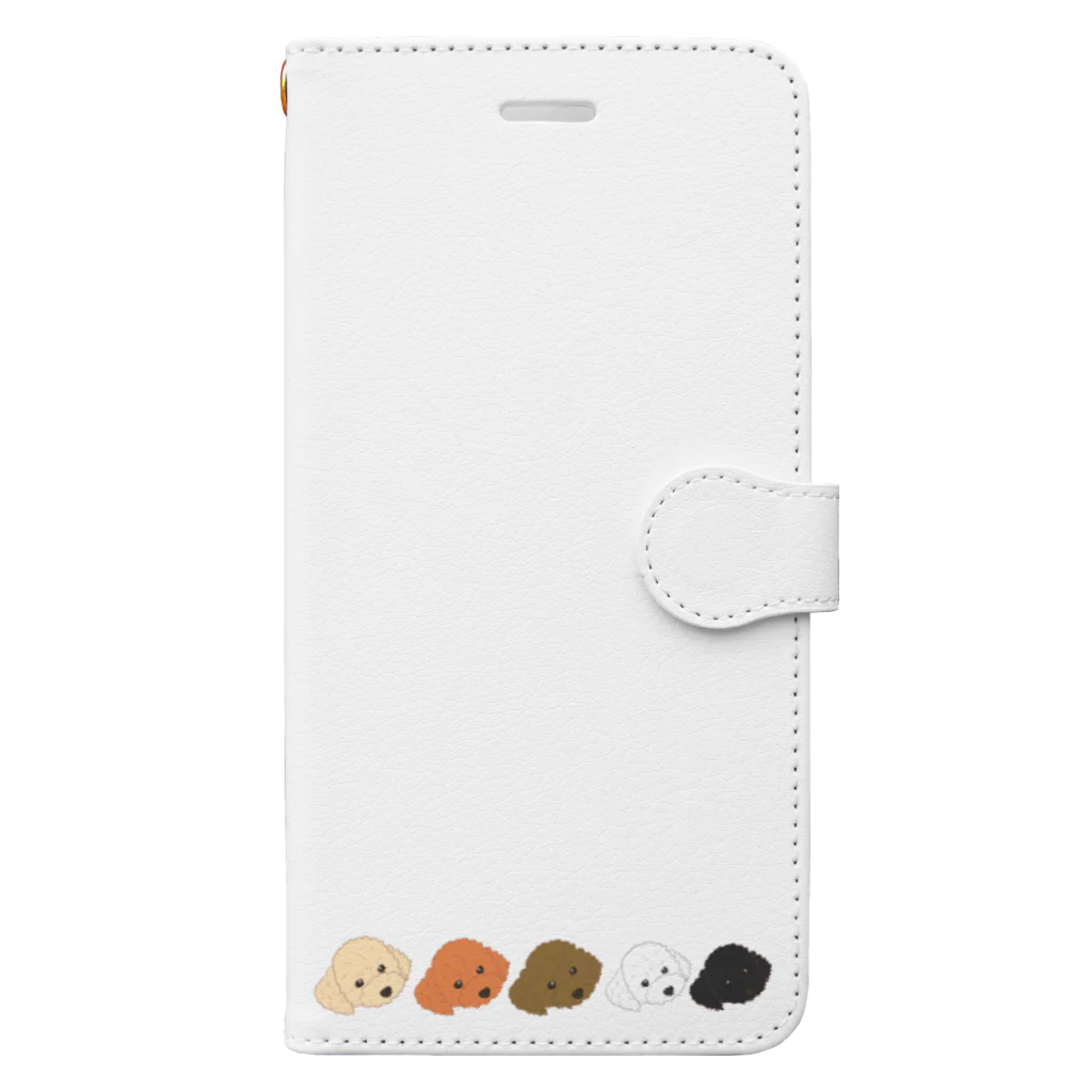 R roomのプードル5レンジャー Book-Style Smartphone Case