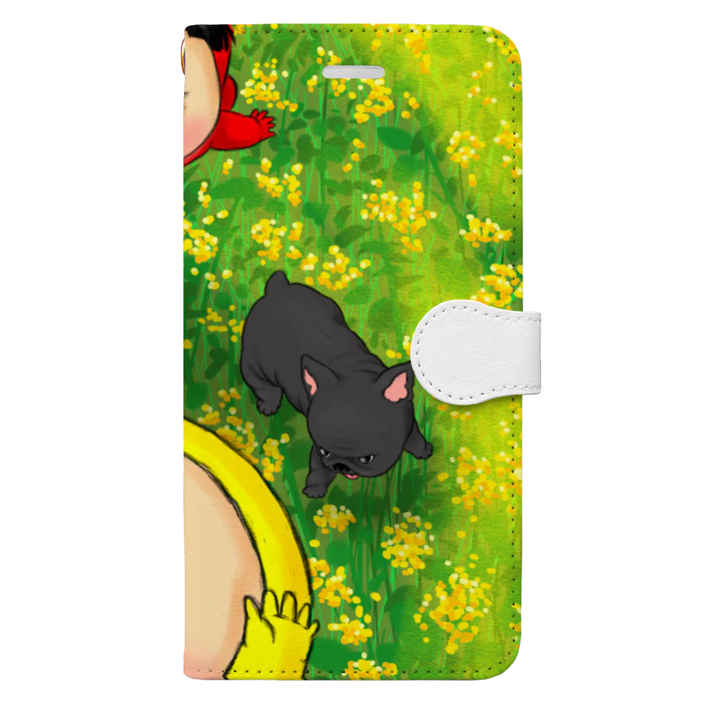 Yukiの黄色いヤツの菜の花 Book-Style Smartphone Case