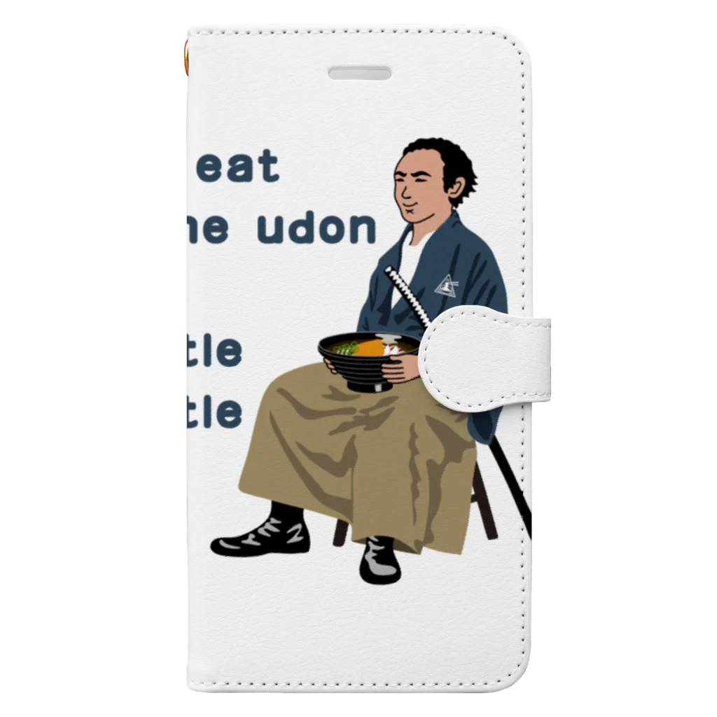 キッズモード某のきつねうどんでも食べてぼちぼち行くきに Book-Style Smartphone Case