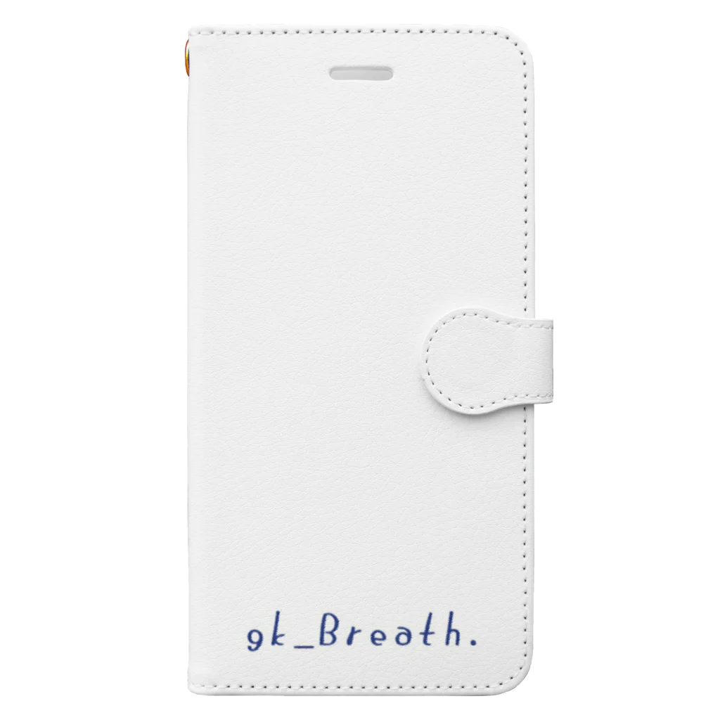 gk_Breath.のシンプルロゴ 1。 Book-Style Smartphone Case