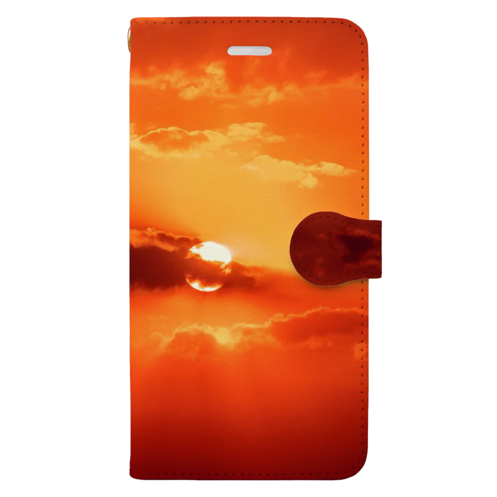 orange_honeyの夕焼け6 Book-Style Smartphone Case