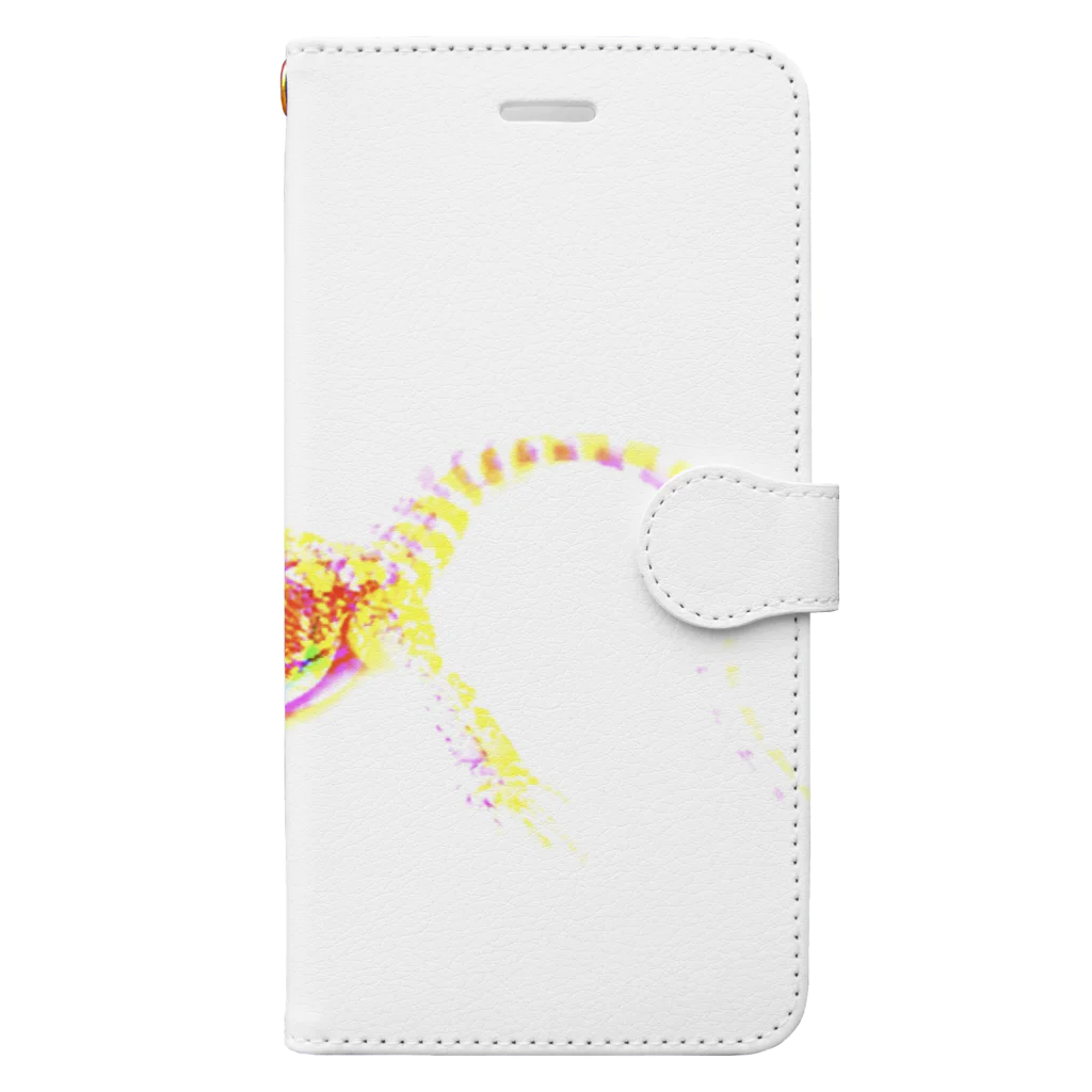 爬虫類カフェ ふぁにくり 京都祇園本店の"BROKEN" Pogona vitticeps Book-Style Smartphone Case