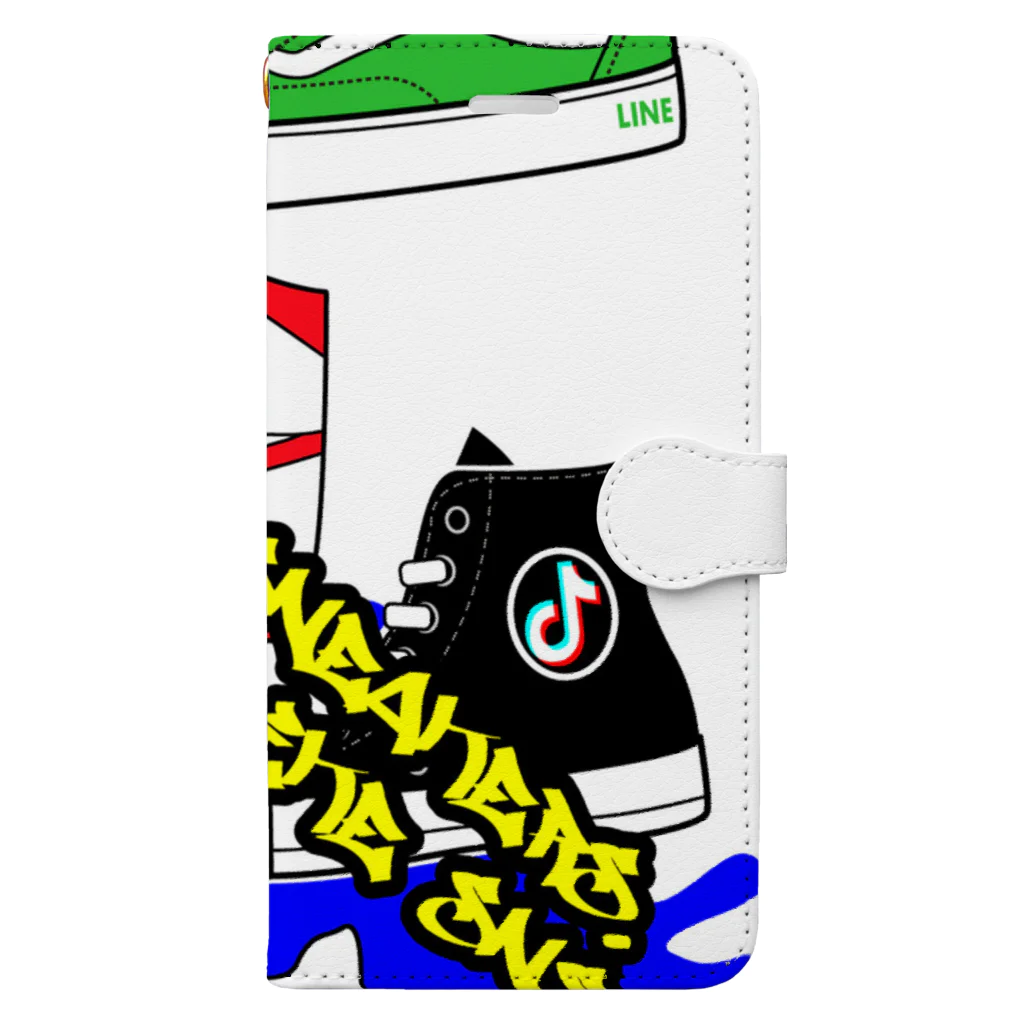 カクウレコードのI Love Sneakers.I Like SNS. Book-Style Smartphone Case