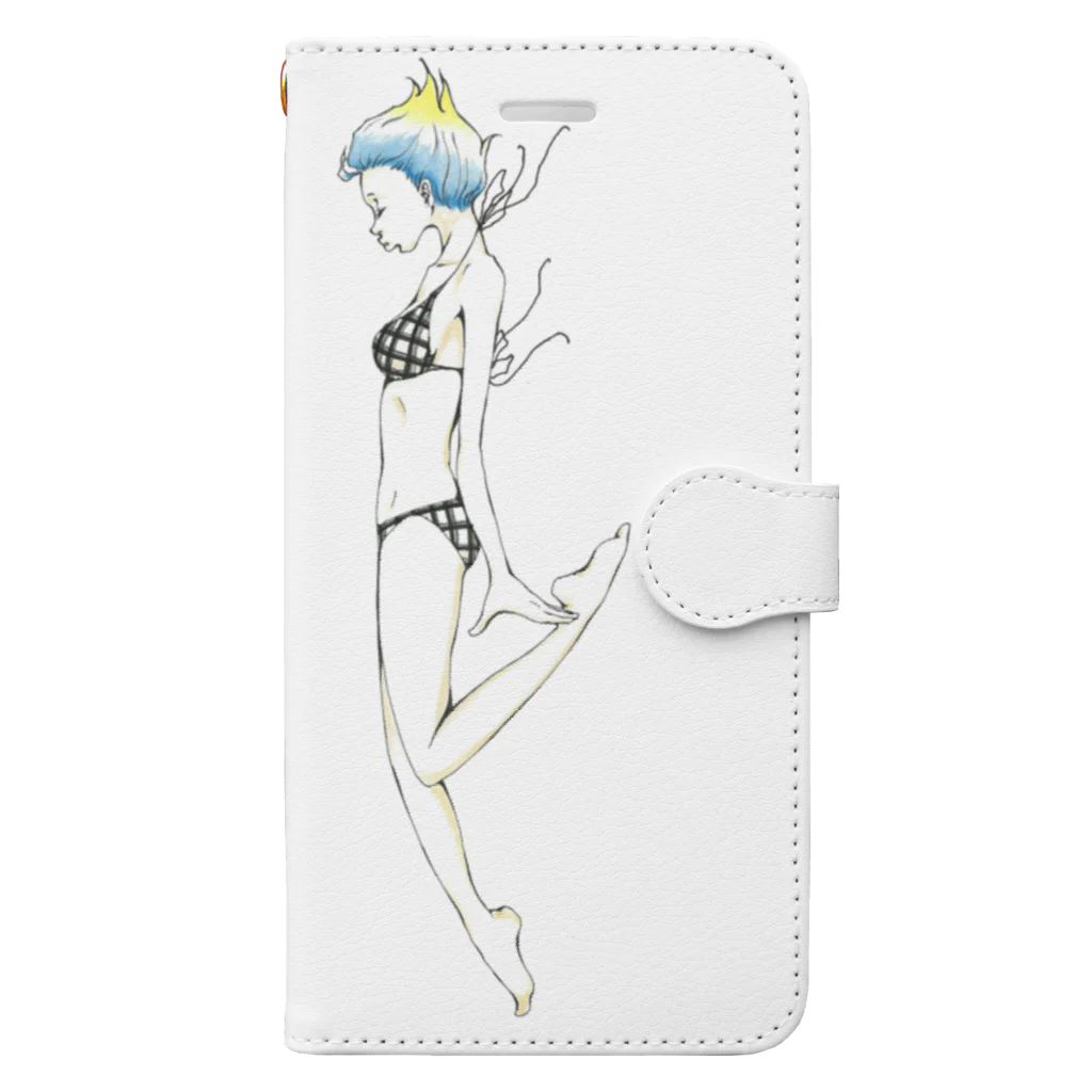 faw factory の御辞儀 Book-Style Smartphone Case