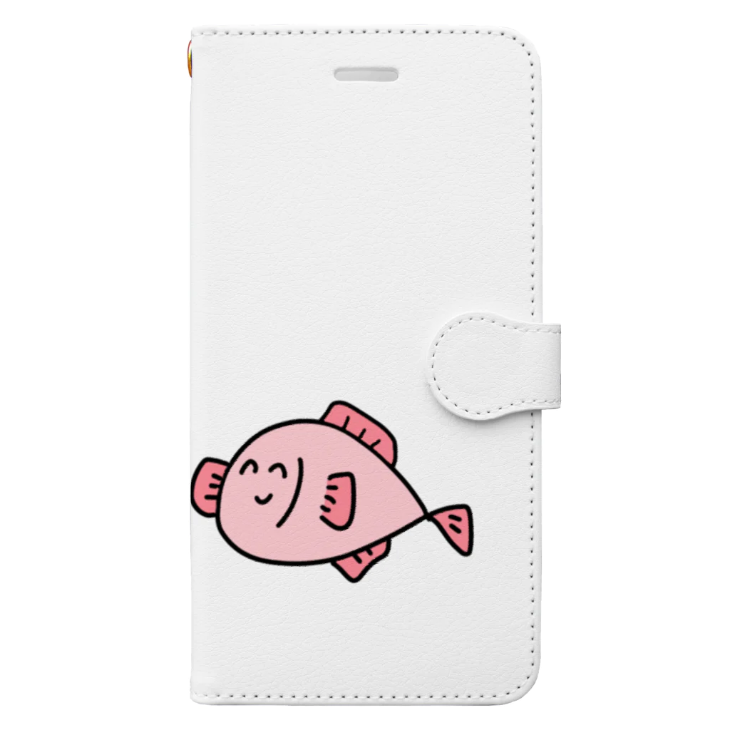 ぷりまるのさかな(ピンク) Book-Style Smartphone Case