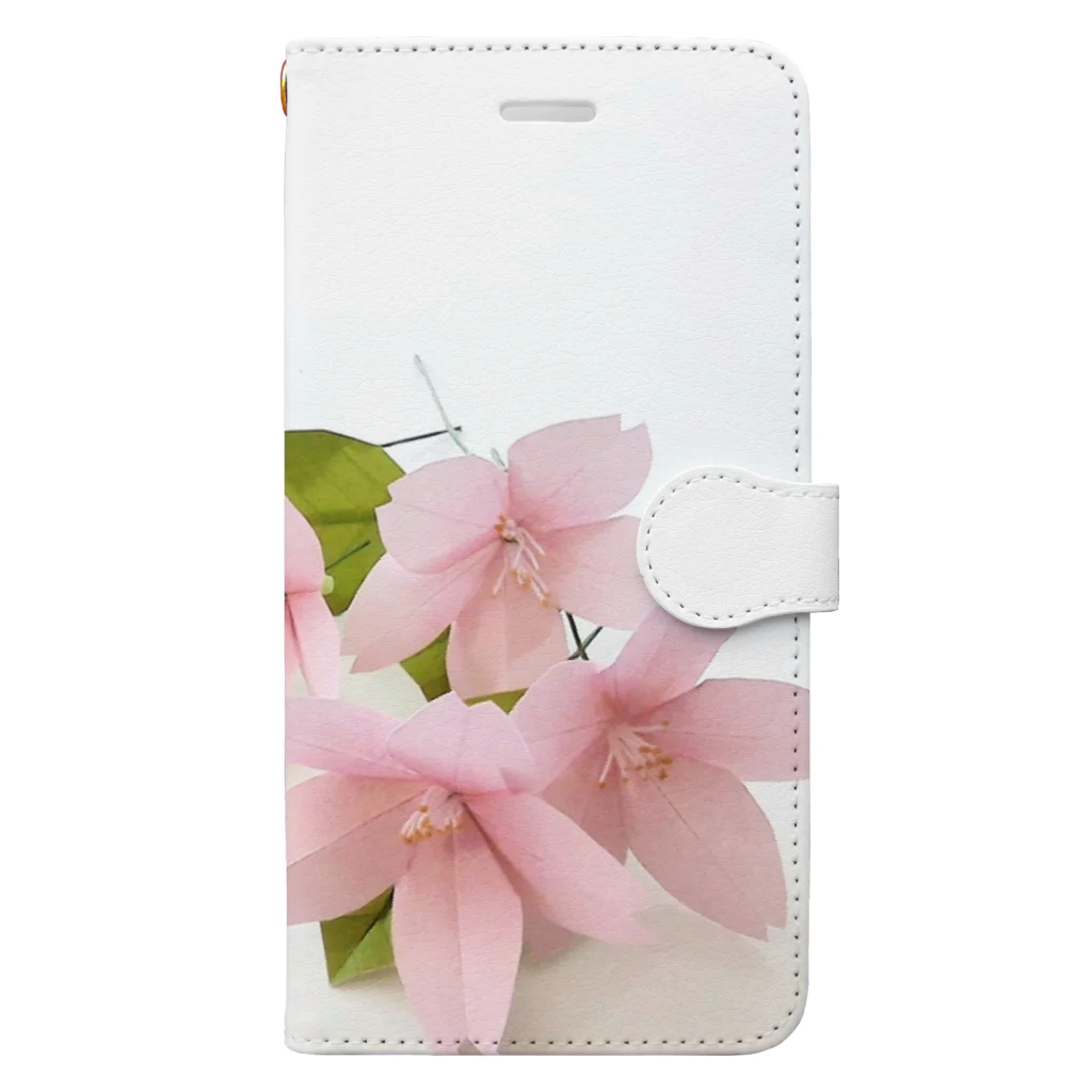 s-bloomの折り紙　さくら Book-Style Smartphone Case