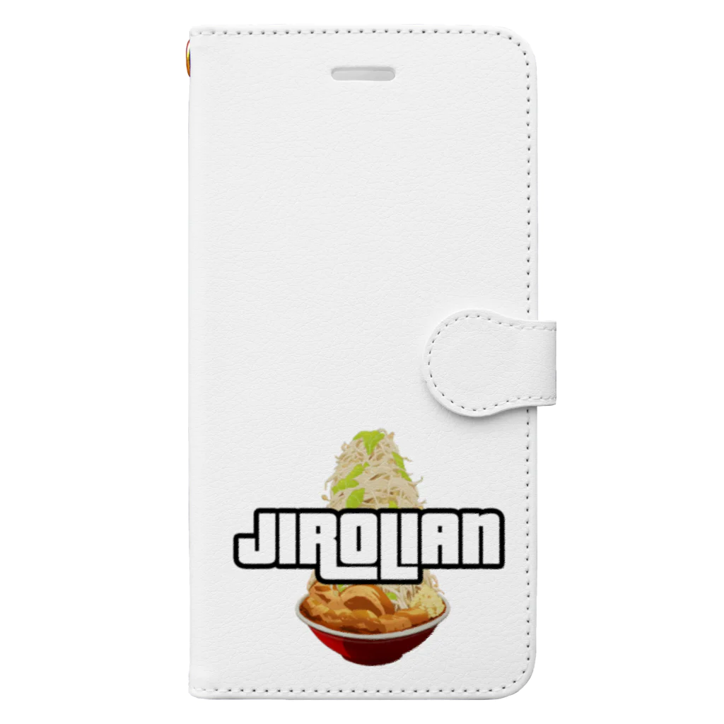 おもしろいTシャツ屋さんのJirolian ジロリアン　二郎　ラーメン Book-Style Smartphone Case