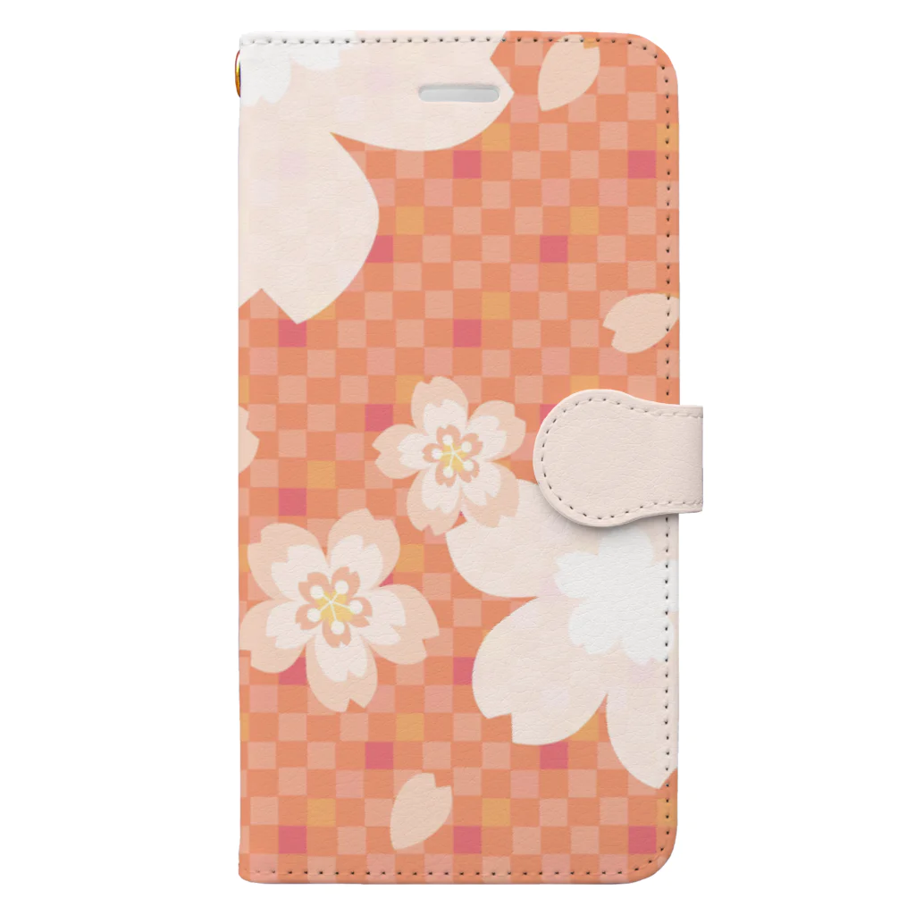 orange_honeyの桜18 手帳型スマホケース