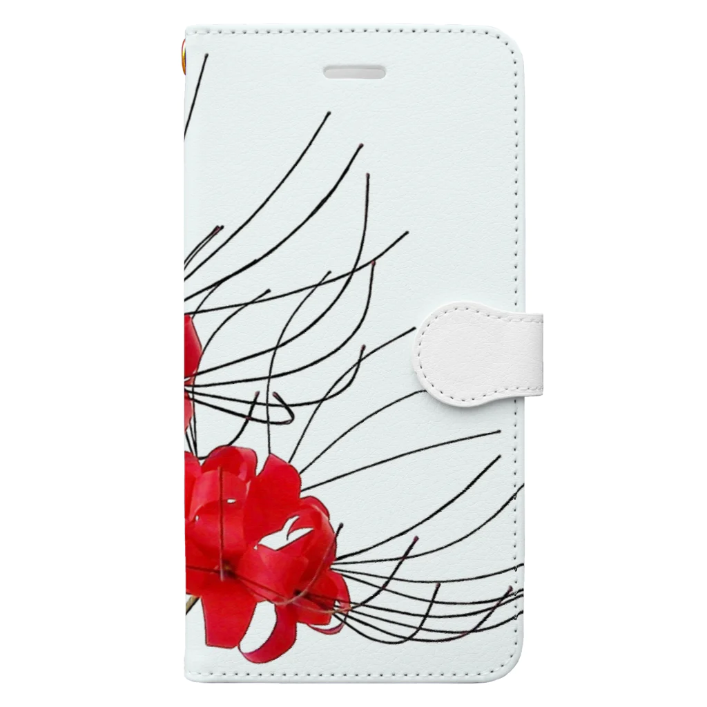 s-bloomの折り紙　彼岸花 Book-Style Smartphone Case