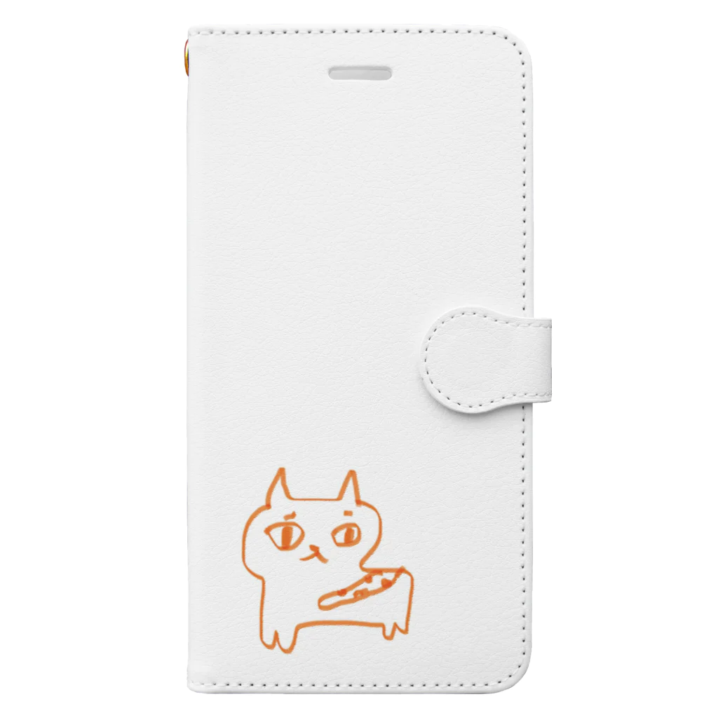 目とめのねこくん 手帳型スマホケース