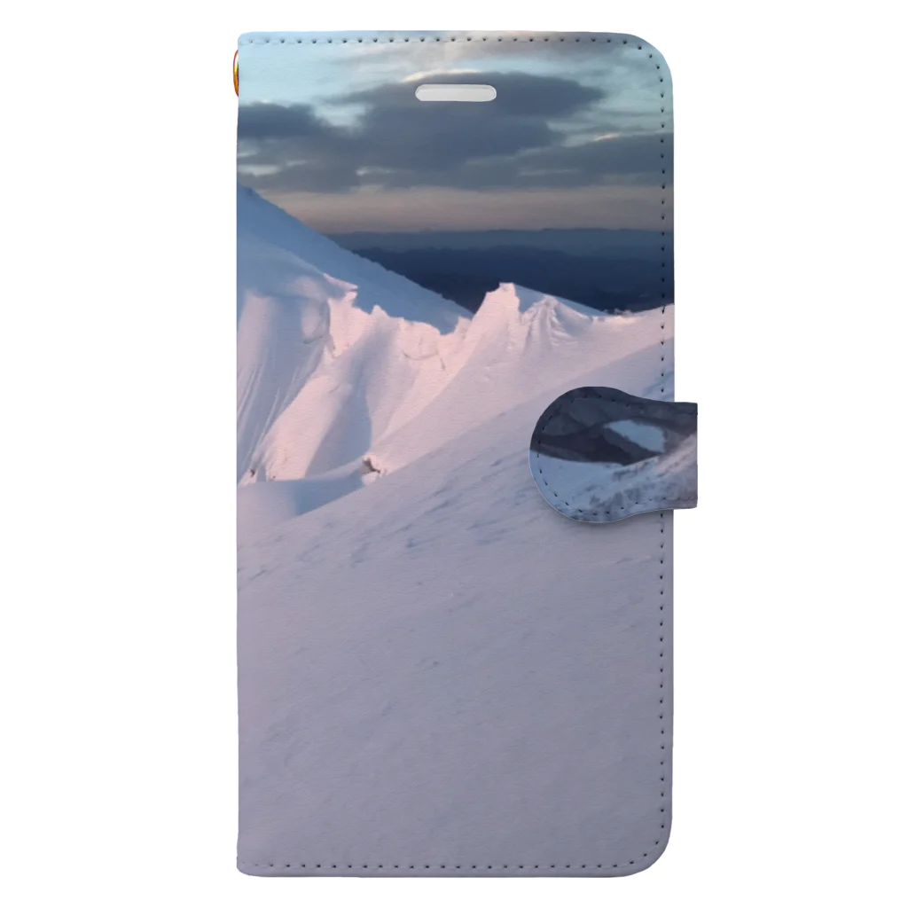 zenの雪山 手帳型スマホケース