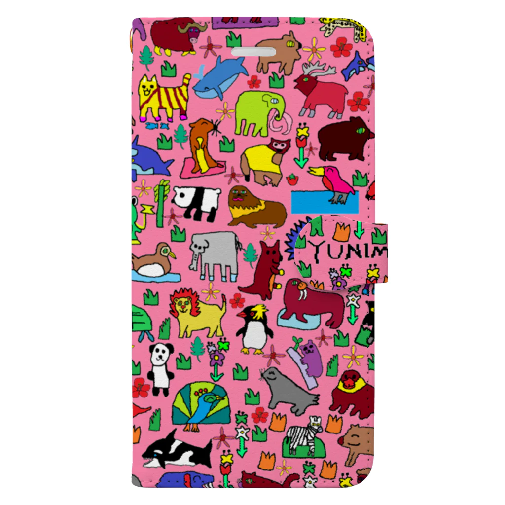 yunimalのpink2 Book-Style Smartphone Case