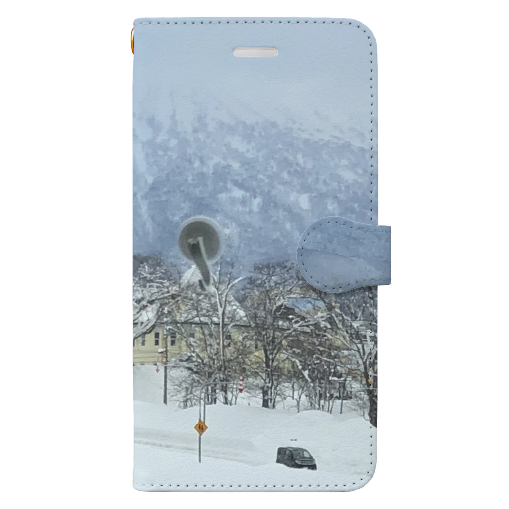 あったらいいなの雪国　雪景色 Book-Style Smartphone Case