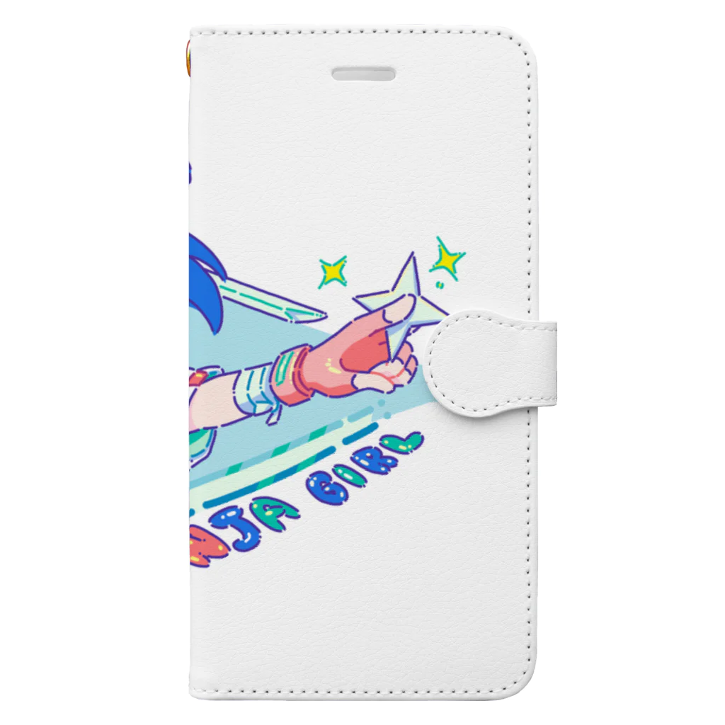 ヒロコの忍者ガール Book-Style Smartphone Case