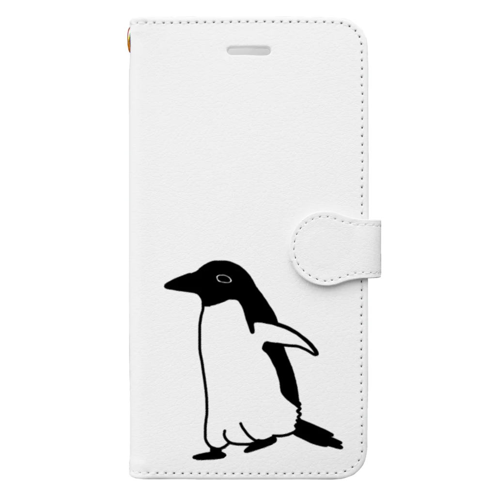 いぬ派。のアデリーペンギン Book-Style Smartphone Case