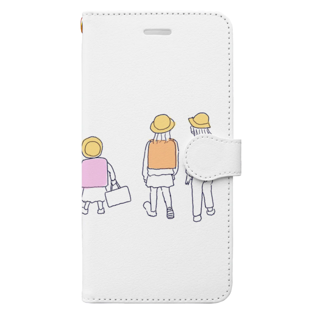 amenoasa(雨の朝)の道 Book-Style Smartphone Case