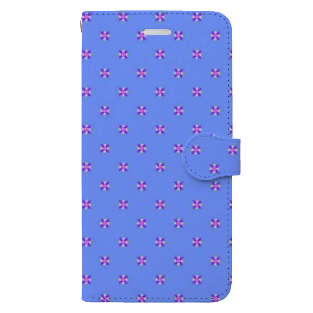 JIGGYのかざぐるま（ブルー） Book-Style Smartphone Case