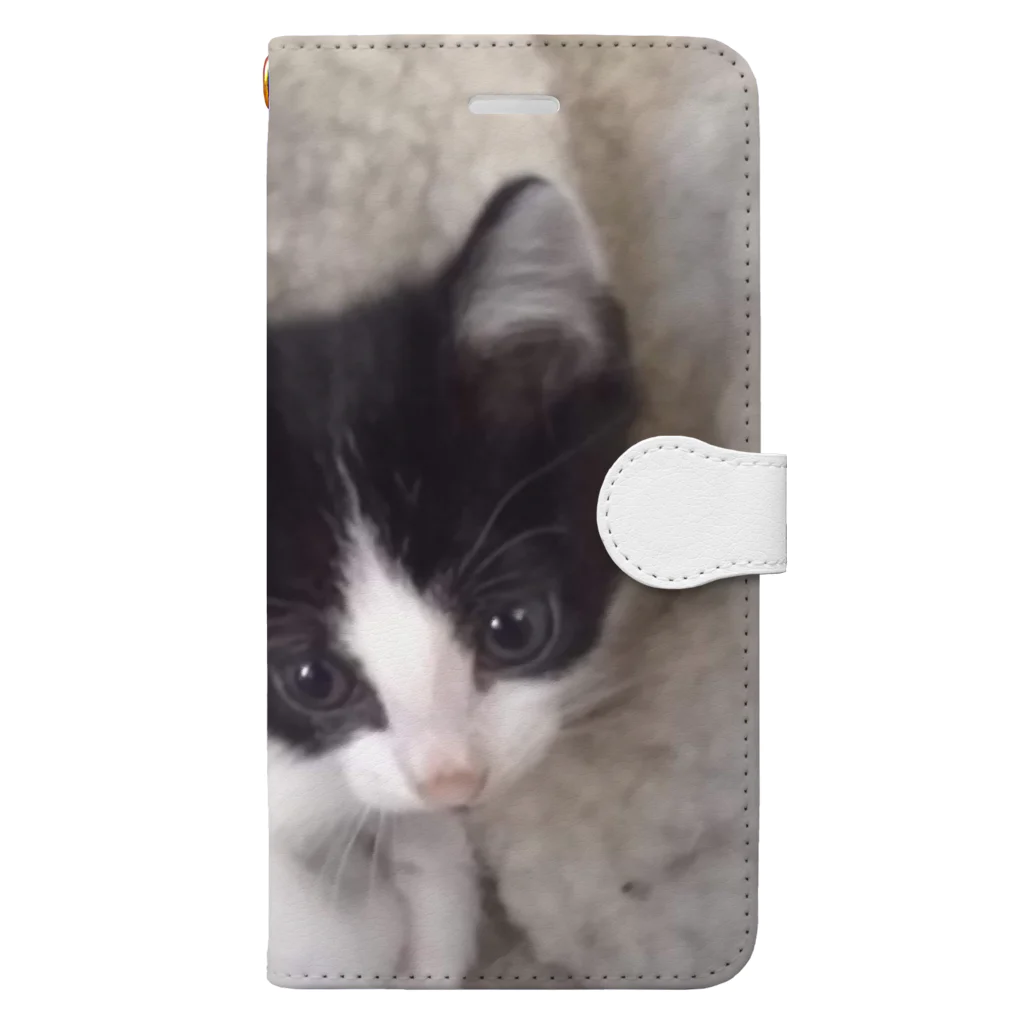 みーのお部屋 のおすまし猫 テールくん Book-Style Smartphone Case