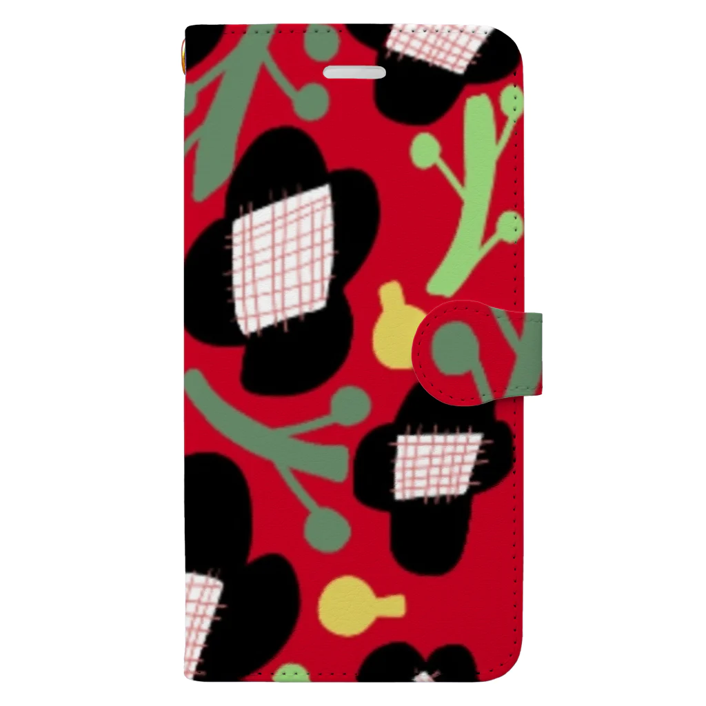 pikkusuosikki / ilo   growth_miyakoの/// square flower /// レッド Book-Style Smartphone Case