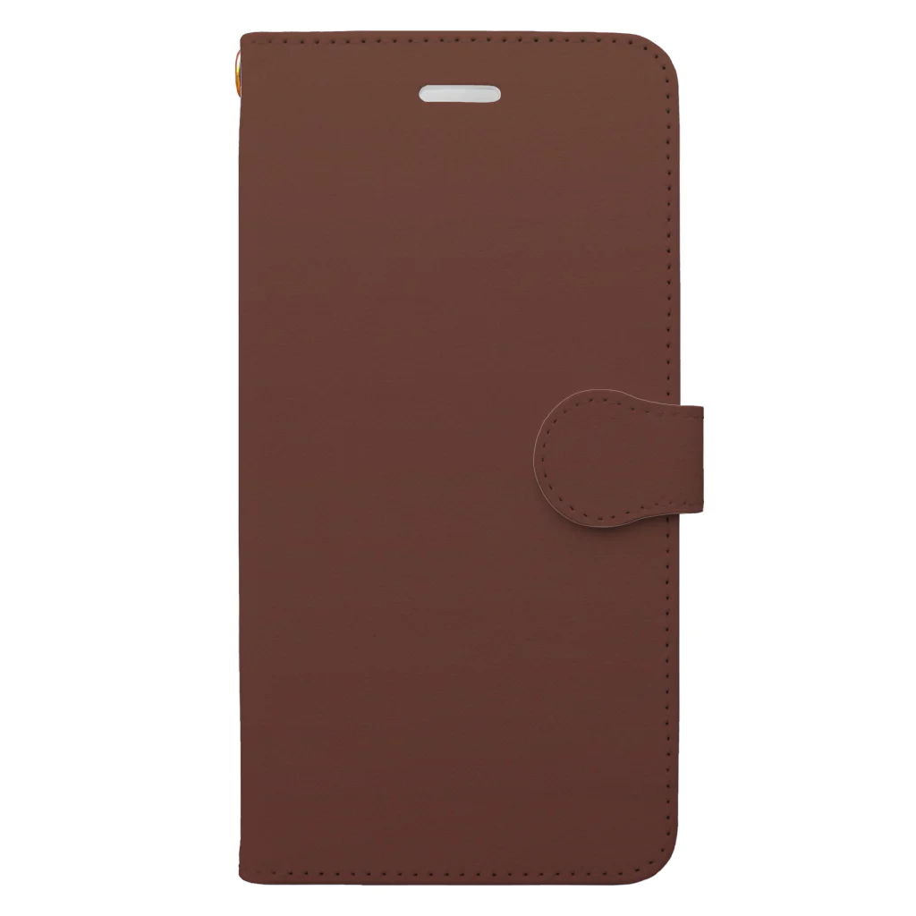 ぽぬぞぬのグラデーション Garnet Marron Book-Style Smartphone Case