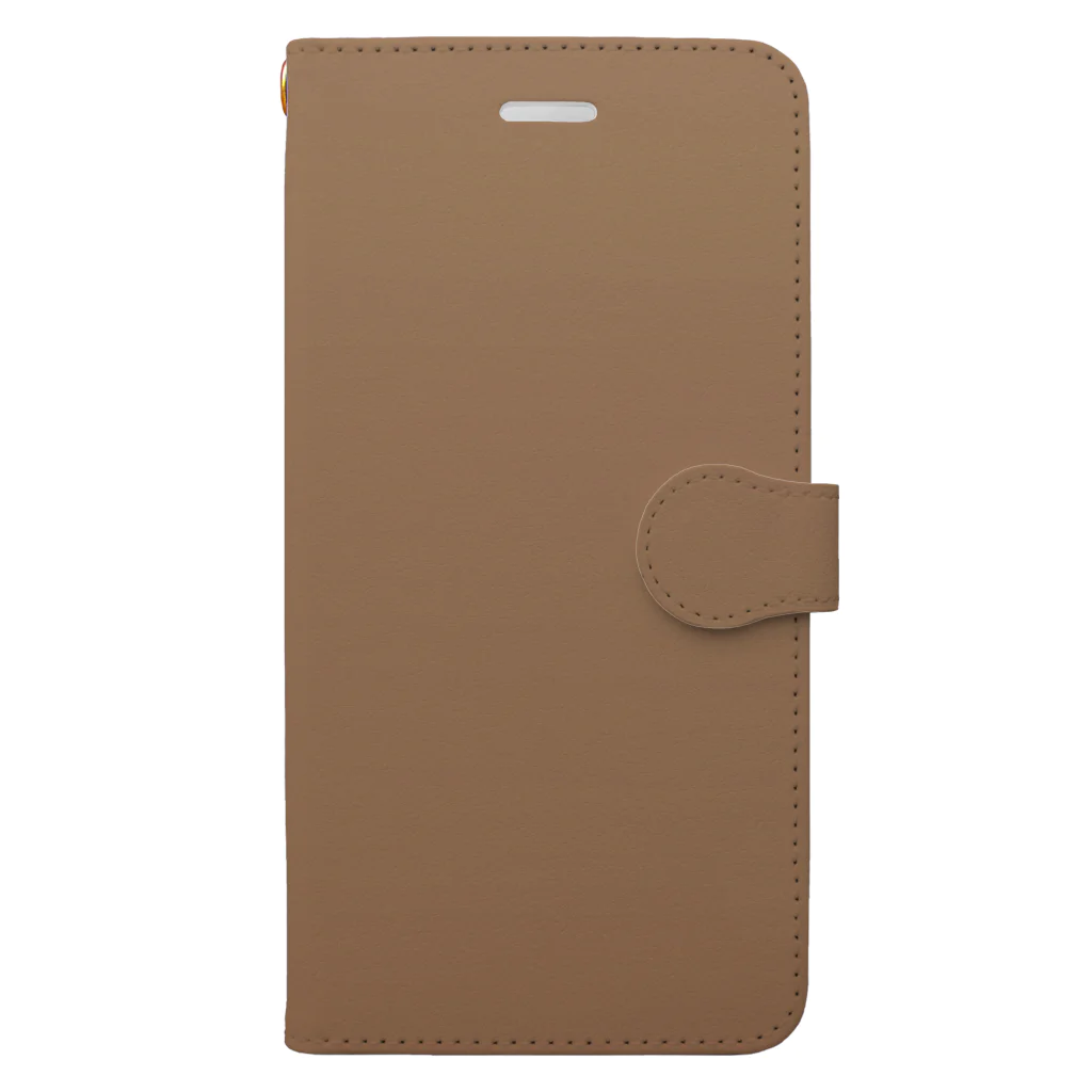 ぽぬぞぬのグラデーション Leaf Cocoa Book-Style Smartphone Case