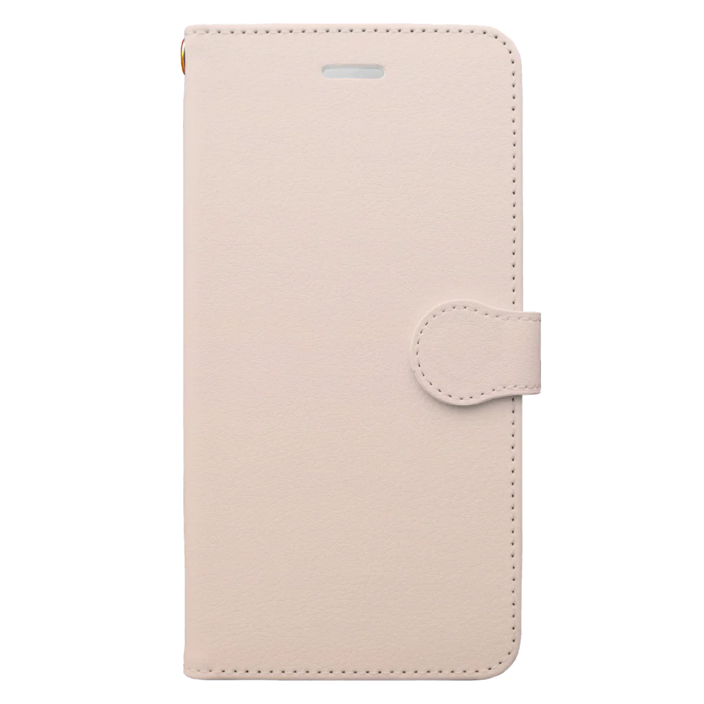 ぽぬぞぬのグラデーション Grain Milk Tea Book-Style Smartphone Case