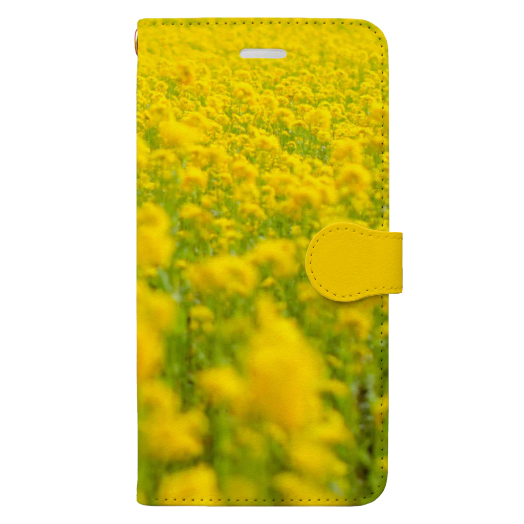 orange_honeyの菜の花3 手帳型スマホケース